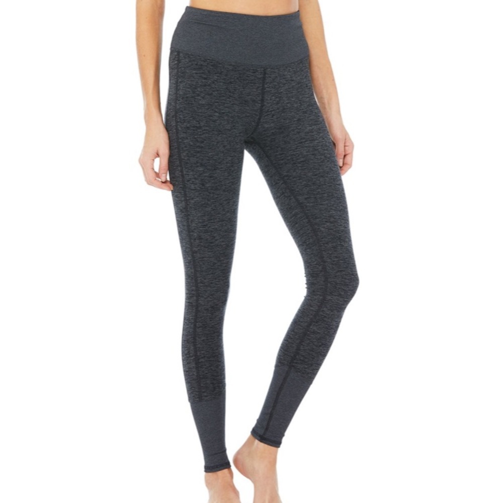 High waist lounge legging - dark heather gray